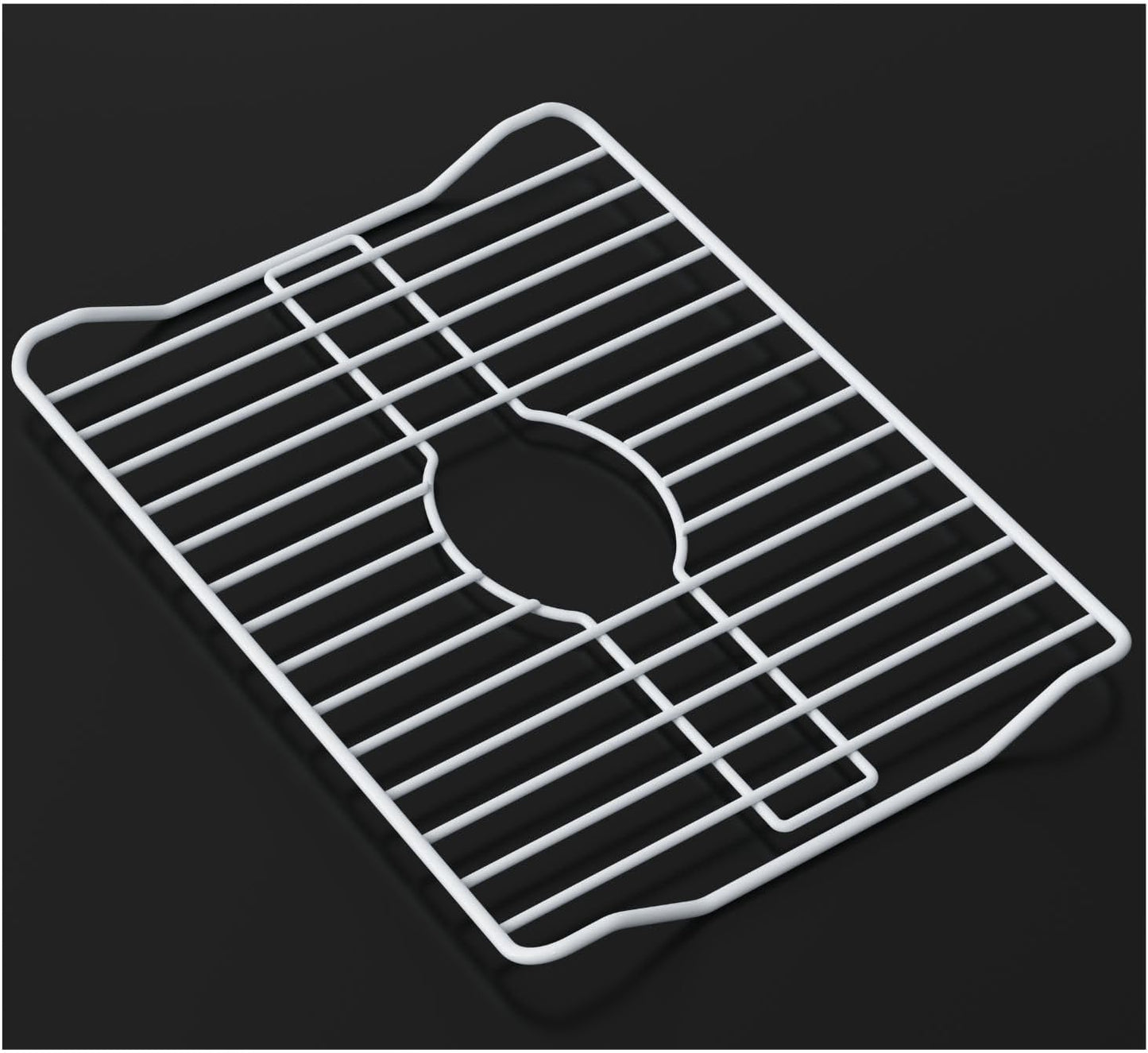 Sink Protector Prevents Scratches Sink Rack for Bottom of Sink White Sink Mat Sink Protectors for Kitchen Sink Metal 16X12.3X1